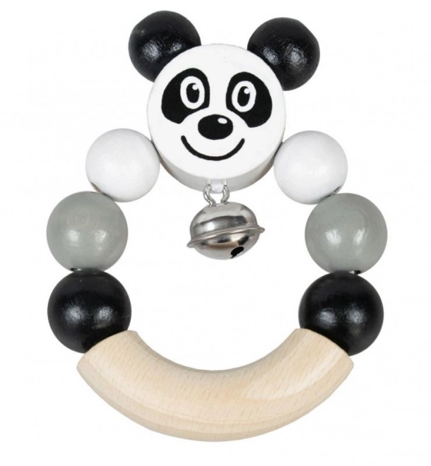 Sonaglio panda in legno