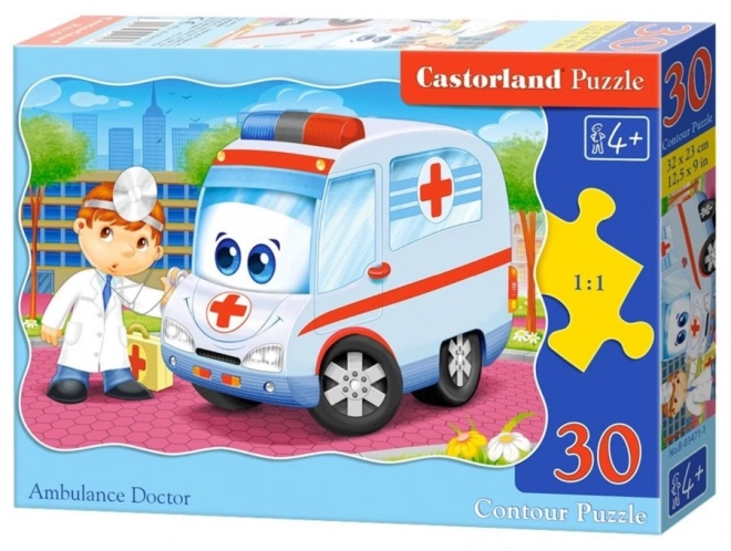 Puzzle Ambulanza Dottore per Bambini 30 Pezzi