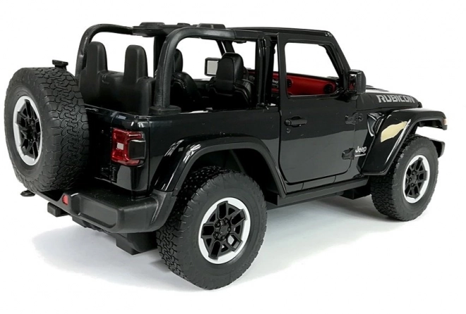 Auto telecomandata Jeep Wrangler Rubicon nero in scala 1:14