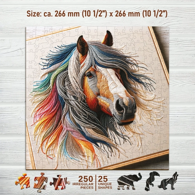 Puzzle in legno Cavallo elegante 250 pezzi