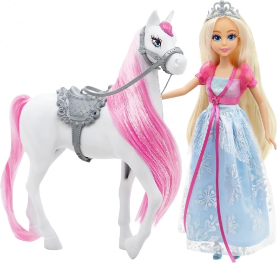 Cavallino con briglie e sella