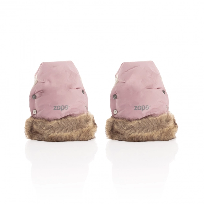 Guanti Invernali Fluffy Rosa Antico