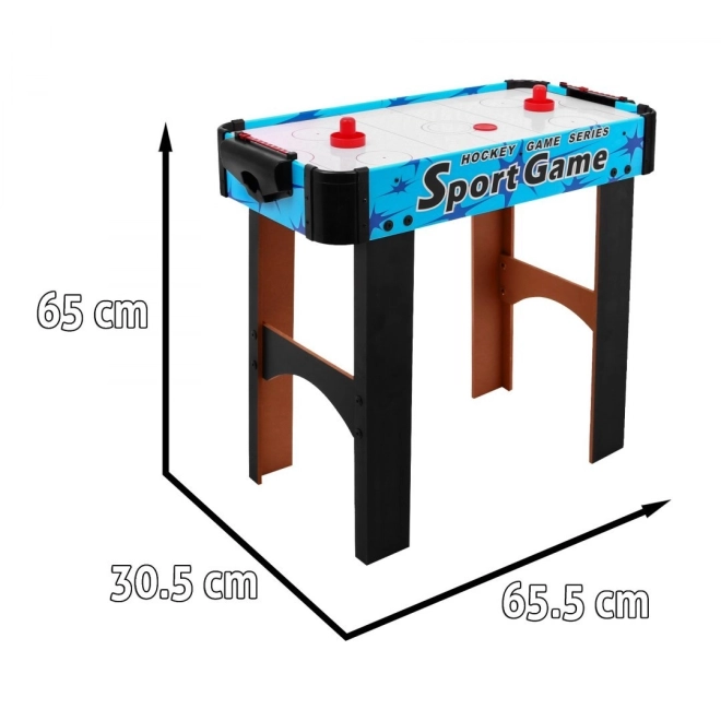 Cymber Game Air Hockey per Bambini in Imitazione Legno – blu