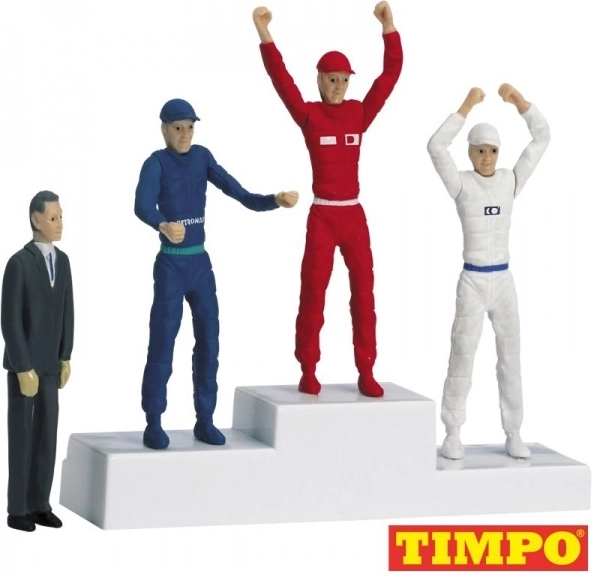 Figure podio dei vincitori per pista elettrica 1:32