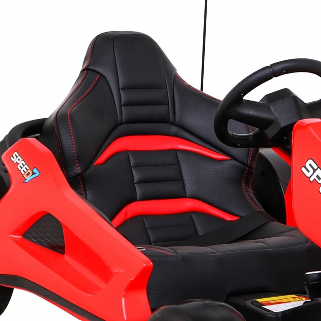 Speed 7 Drift King kart elettrica per bambini Rossa + funzione Drift + sedile sportivo + 2 velocità + EVA