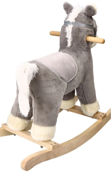 Cavallo a dondolo di peluche