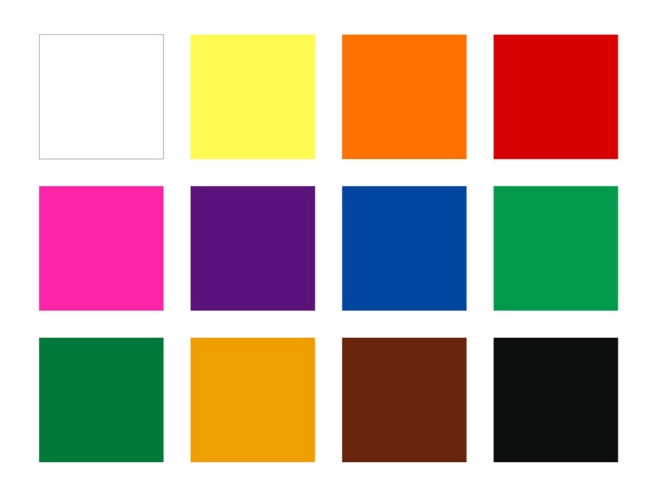 Ampia gamma di colori