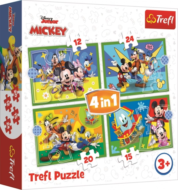 Puzzle della Clubhouse di Mickey Mouse 4 in 1