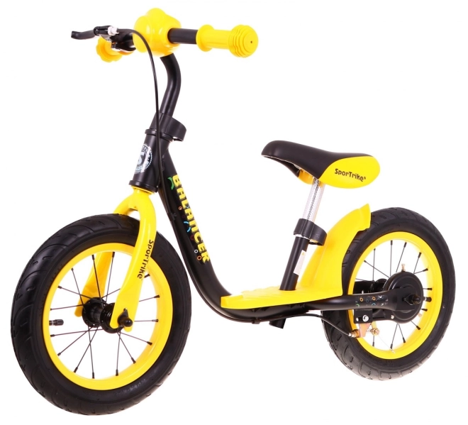 Bicicletta Senza Pedali SporTrike Balancer per Bambini Bianca – giallo