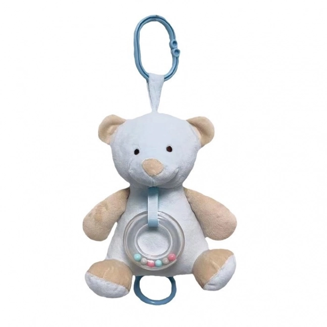Carillon Orsacchiotto Azzurro 18 cm
