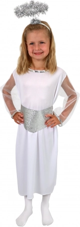Costume da angelo per bambina con aureola e cintura