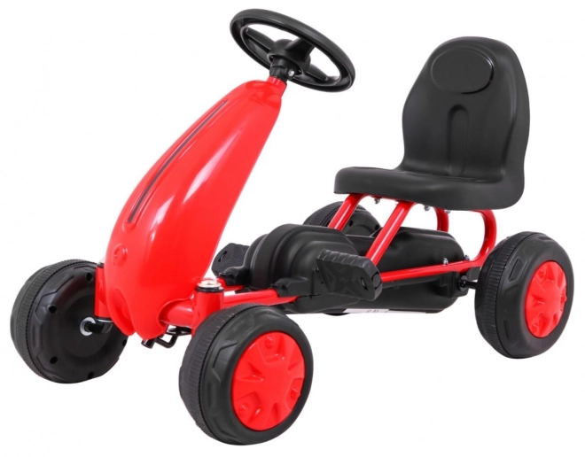 Primo Gokart a pedali per bambini bianco – rosso