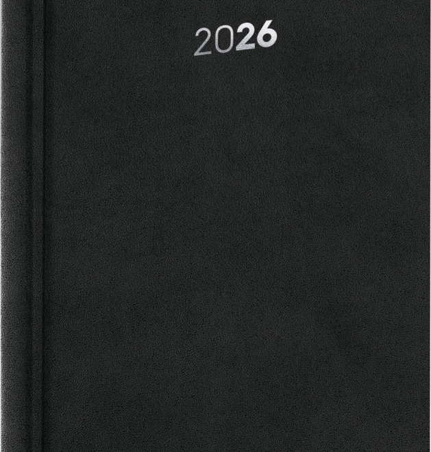Agenda giornaliera NOTIQUE Balakon 2026, nero, 15 x 21 cm