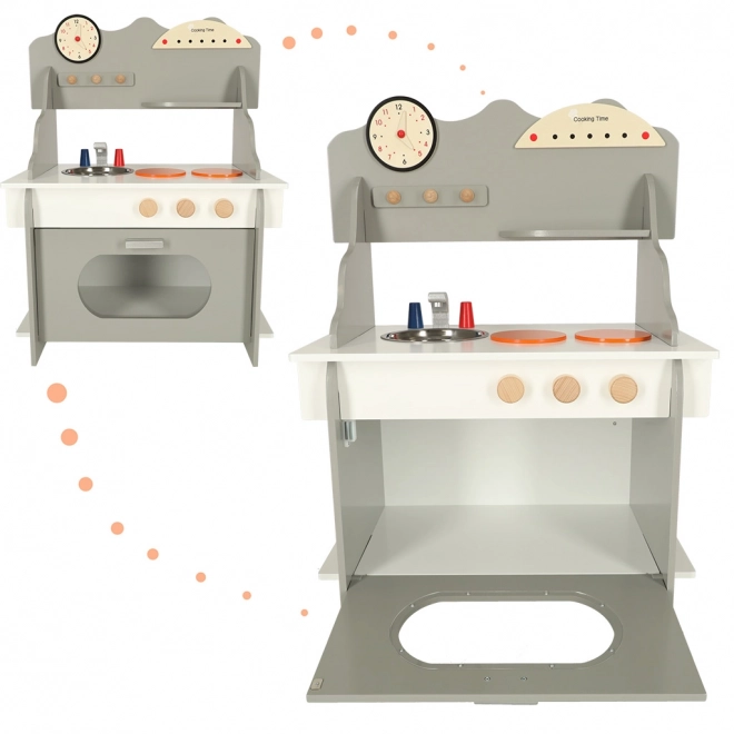 Cucina in Legno per Bambini con Angolo e Accessori