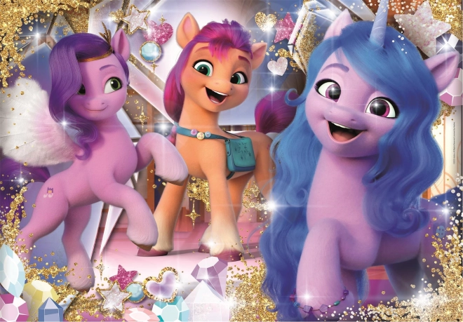 Puzzle con gemme My Little Pony 104 pezzi