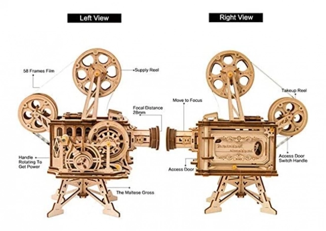 Puzzle in legno 3D Rokr Proiettore Meccanico