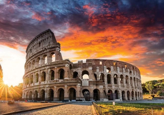 Puzzle tramonto al Colosseo