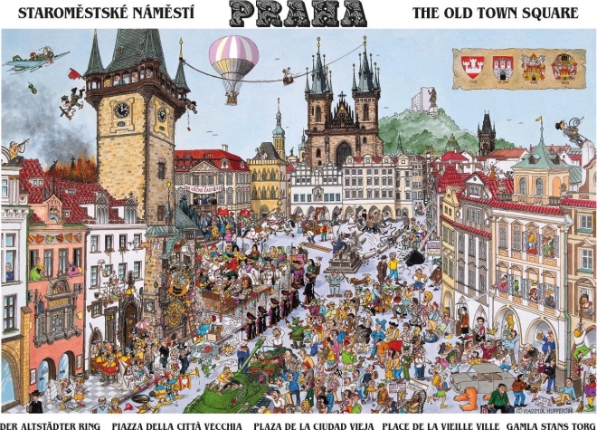 Puzzle DINO Piazza della Città Vecchia 1000 pezzi