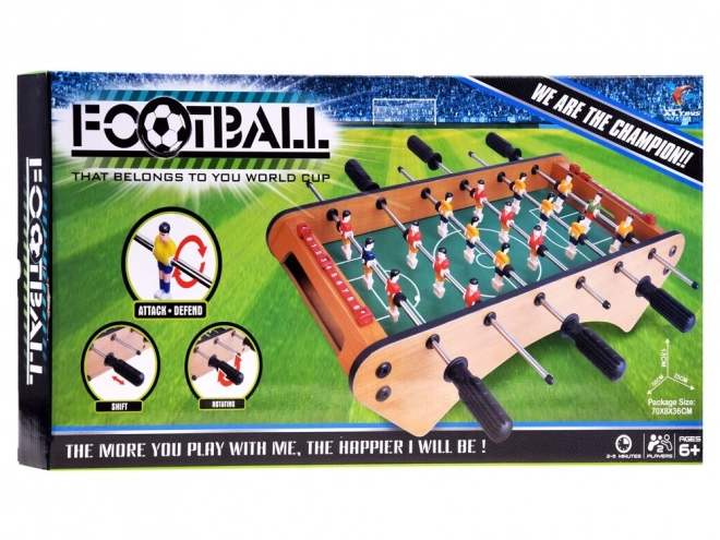 Mini calcio balilla in legno