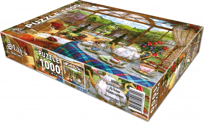 Puzzle giardino d'inverno nel parco 1000 pezzi