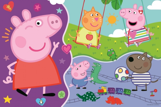 Puzzle Doppia Faccia Peppa Pig Super Gigante