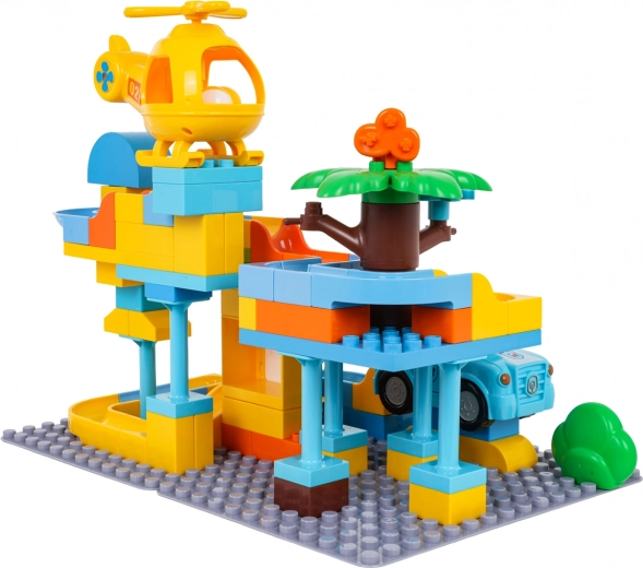 Elicottero e macchinina con aperture per le palline