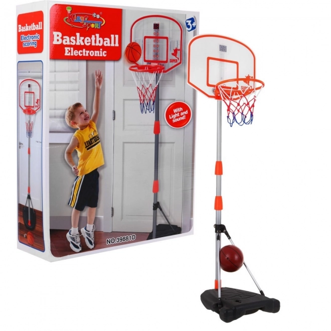 Canestro da Basket 170 cm con Contapunti Elettronico