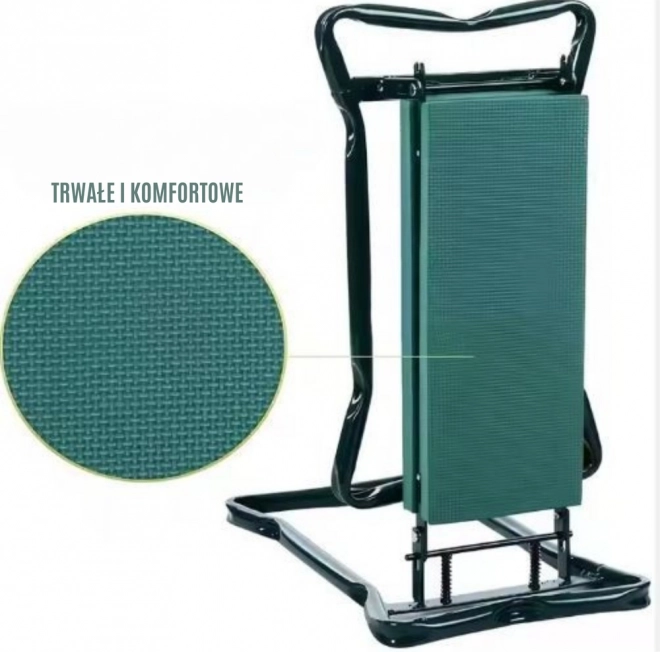 Ginocchiera pieghevole da giardino e sgabello 3 in 1 con organizer