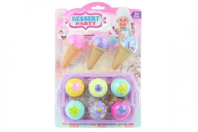 Set di dolci in plastica