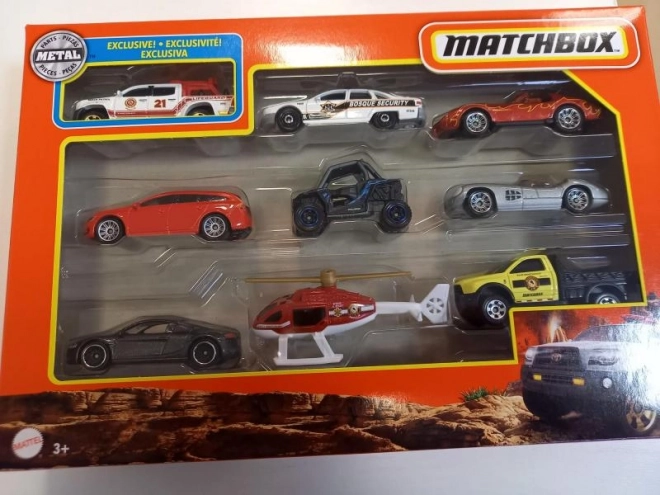 Set di auto in metallo Matchbox 9 pezzi