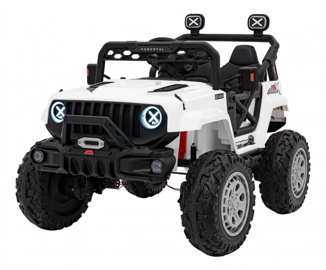 Auto elettrico per bambini fuoristrada Speed bianco