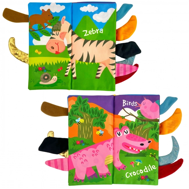 Libro in Tessuto con Code di Animali del Bosco Woopie Baby