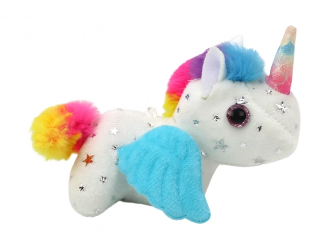 Unicorno Peluche Salterino Bianco