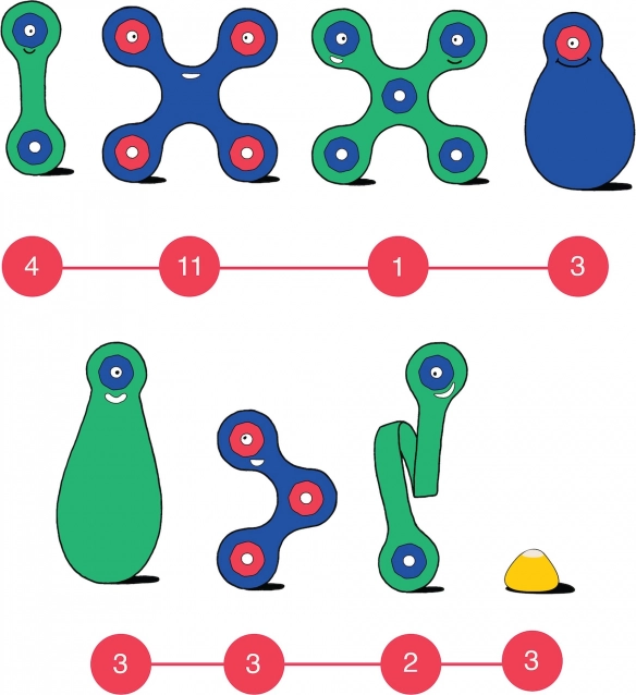 CLIXO costruzione magnetica blu-verde