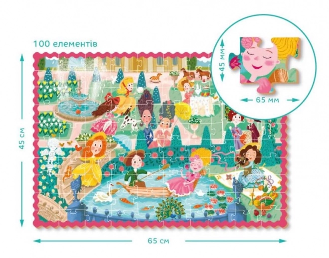 Puzzle DODO Principesse sul Lungomare 100 Pezzi