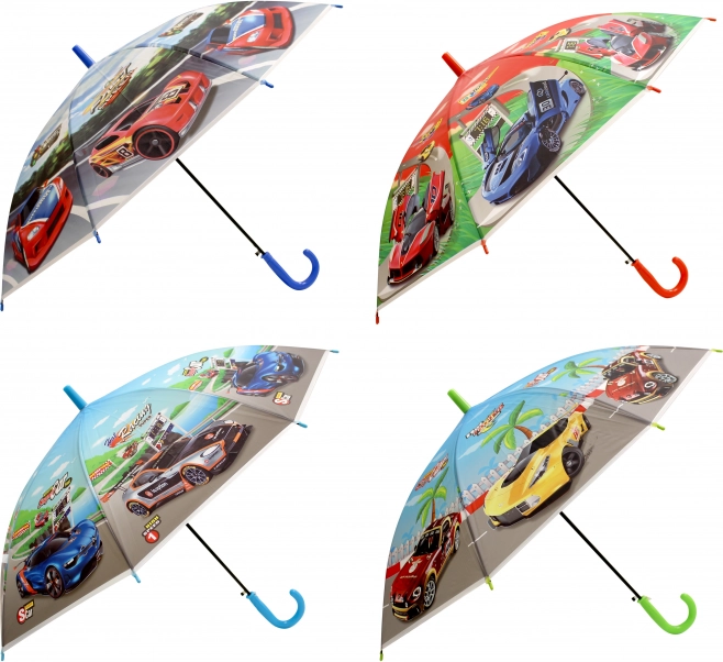 Ombrello per bambini con motivo auto 50 cm