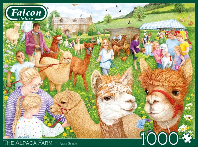 Puzzle FALCON Farma con Alpaca 1000 Pezzi