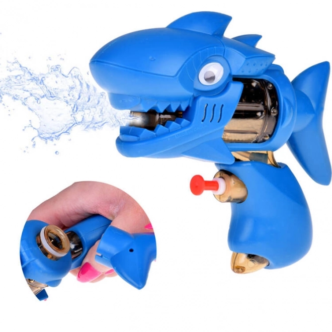 Pistola ad acqua tascabile Squalo Blu per bambini