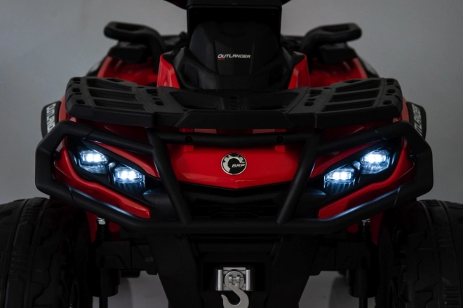 Quad elettrico Can Am Outlander rosso con telecomando