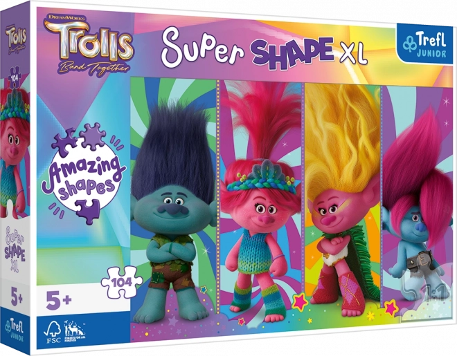 Puzzle XL Super Shape Trolls 3