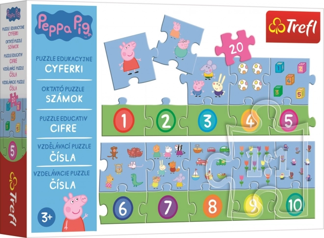 Puzzle Educativo Numeri Peppa Pig