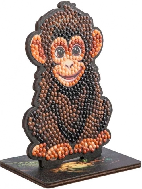 Pittura di diamanti Jungle: Scimpanzé