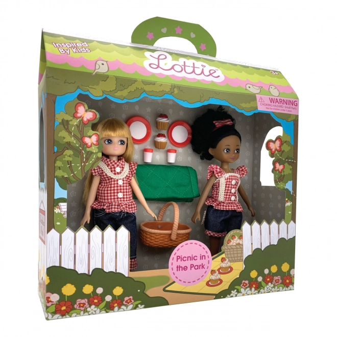 Lottie bambole picnic nel parco