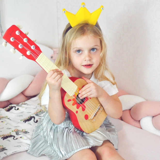 Chitarra in legno con plettro per bambini