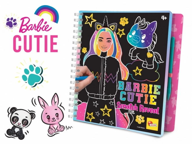 Barbie libro da disegnare Scratch Cutie Fantasy