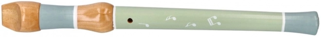 Flauto di legno con volpe
