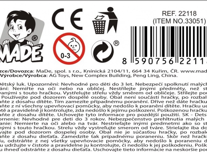 Arco per bambini con frecce