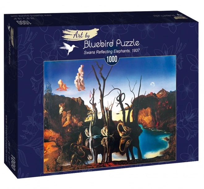 Puzzle Labutě nello specchio d'acqua 1000 pezzi