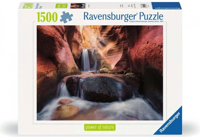 Puzzle Cascata nel Cannone Rosso 1500 pezzi