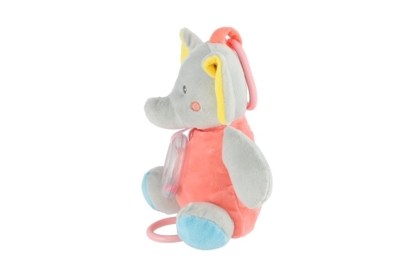 Carillon elefante pesca e grigio 18 cm